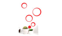 Stickers murales 3D rojos BUBBLES