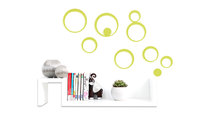Stickers murales 3D verdes BUBBLES