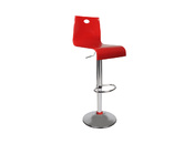 Taburete bicolore rojo y blanco SATURNE 