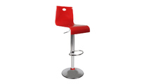 Taburete bicolore rojo y blanco SATURNE 
