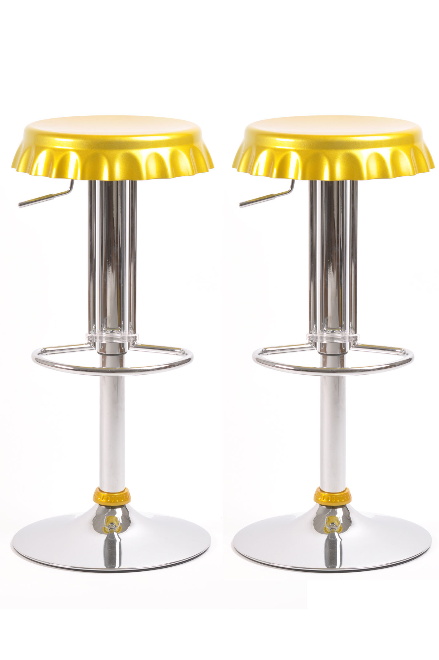 Taburete de bar / cocina ajustables NEW CAPSULE � de color oro