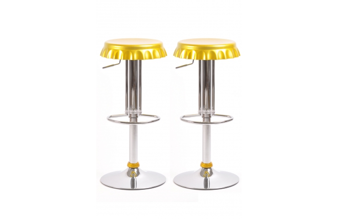 Taburete de bar / cocina ajustables NEW CAPSULE � de color oro