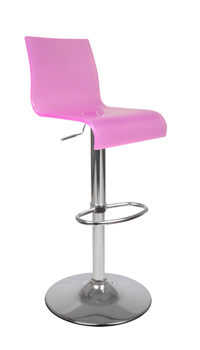 Taburete de bar/ cocina NEW SATURNE de color rosa