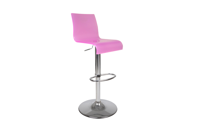 Taburete de bar/ cocina NEW SATURNE de color rosa
