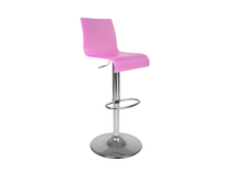 Taburete de bar/ cocina NEW SATURNE de color rosa