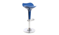 Taburete de bar de dise&ntilde;o azul URANUS