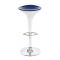 Taburete de bar de dise&ntilde;o azul y blanco JUPITER