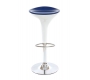 Taburete de bar de dise&ntilde;o azul y blanco JUPITER