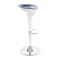 Taburete de bar de dise&ntilde;o azul y blanco JUPITER