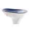 Taburete de bar de dise&ntilde;o azul y blanco JUPITER