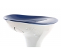 Taburete de bar de dise&ntilde;o azul y blanco JUPITER