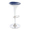 Taburete de bar de dise&ntilde;o azul y blanco JUPITER