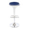 Taburete de bar de dise&ntilde;o azul y blanco VENUS