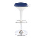 Taburete de bar de dise&ntilde;o azul y blanco VENUS