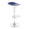 Taburete de bar de dise&ntilde;o azul y blanco VENUS