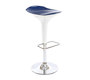 Taburete de bar de dise&ntilde;o azul y blanco VENUS