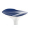 Taburete de bar de dise&ntilde;o azul y blanco VENUS