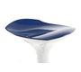 Taburete de bar de dise&ntilde;o azul y blanco VENUS