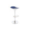 Taburete de bar de dise&ntilde;o azul y blanco VENUS