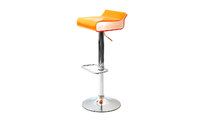 Taburete de bar de dise&ntilde;o bicolor naranja y blanco ICE POP