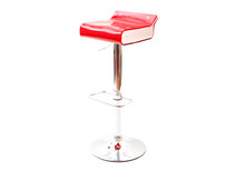 Taburete de bar de dise&ntilde;o bicolor rojo y blanco ICE POP