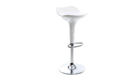  Taburete de bar de dise&ntilde;o blanco URANUS