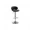 Taburete de bar de dise&ntilde;o de color negro Mercury