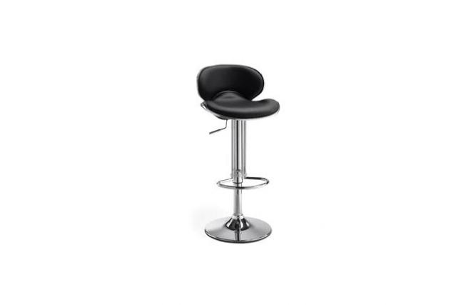 Taburete de bar de dise&ntilde;o de color negro Mercury
