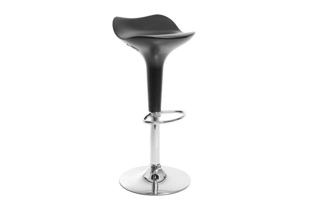Taburete de bar de dise&ntilde;o negro URANUS