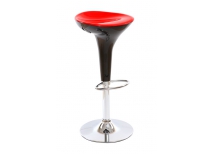  Taburete de bar de dise&ntilde;o negro y rojo JUPITER