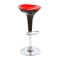  Taburete de bar de dise&ntilde;o negro y rojo JUPITER