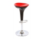  Taburete de bar de dise&ntilde;o negro y rojo JUPITER