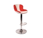 Taburete de bar de dise&ntilde;o ROCKY blanco y rojo 