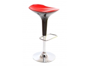 Taburete de bar de dise&ntilde;o rojo y negro VENUS