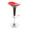 Taburete de bar de dise&ntilde;o rojo y negro VENUS