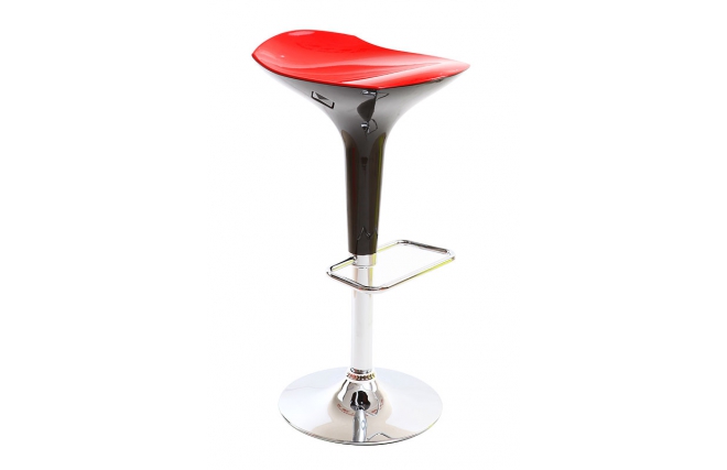 Taburete de bar de dise&ntilde;o rojo y negro VENUS