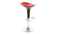 Taburete de bar de dise&ntilde;o rojo y negro VENUS