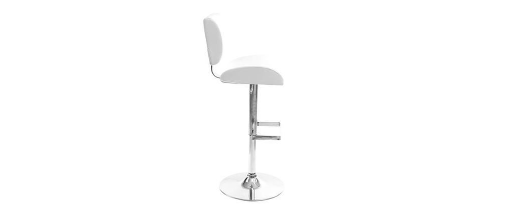 Taburete de bar dise&ntilde;o blanco CERES