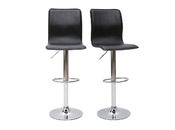 Taburete de bar lounge SURF ALTO color negro (lote de dos)