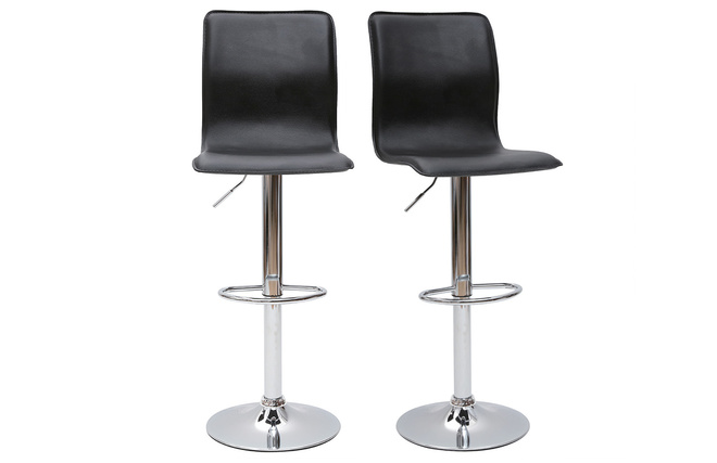 Taburete de bar lounge SURF ALTO color negro (lote de dos)