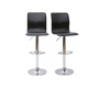 Taburete de bar lounge SURF ALTO color negro (lote de dos)