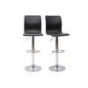 Taburete de bar lounge SURF ALTO color negro (lote de dos)