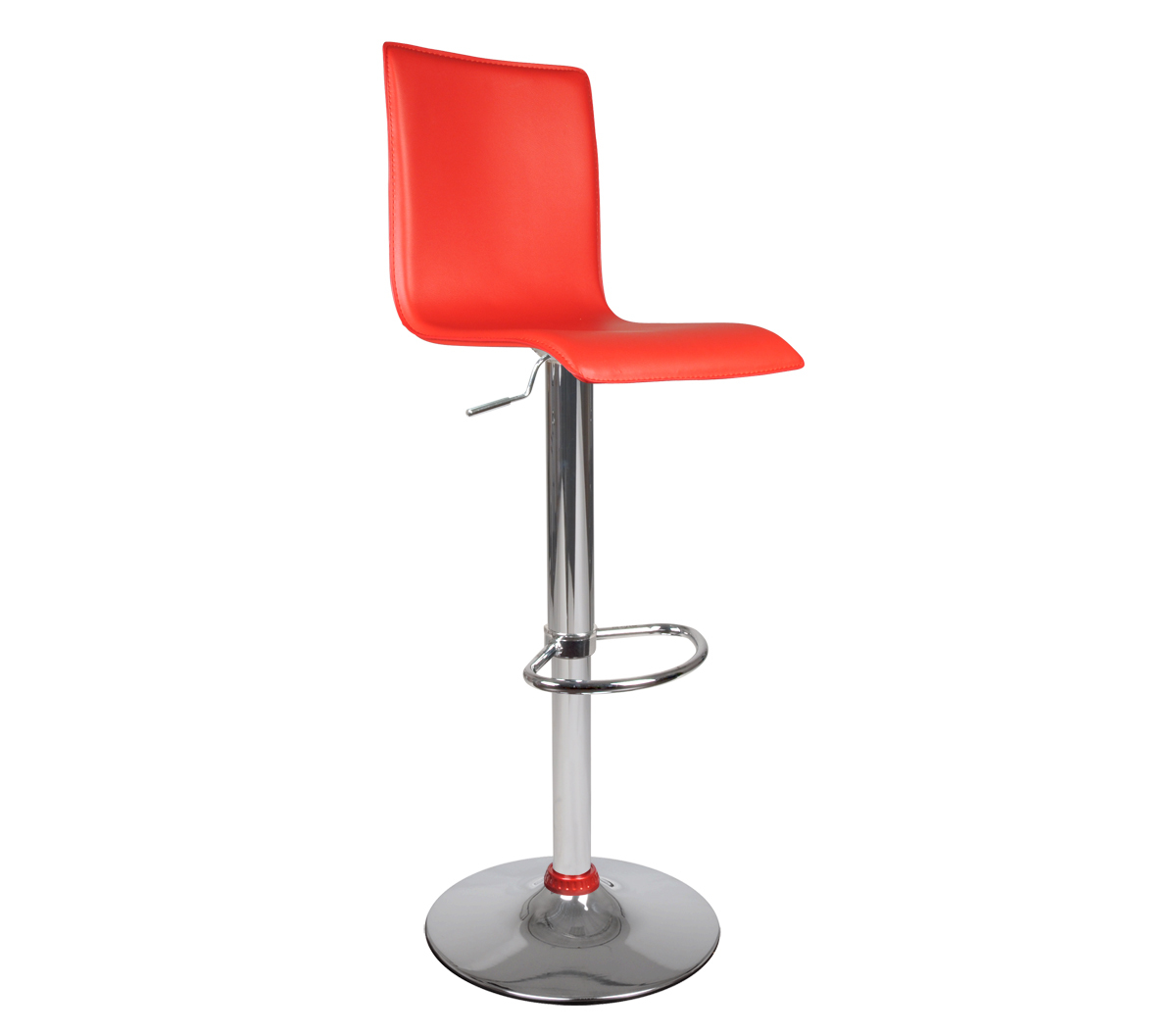 Taburete de bar lounge SURF ALTO color rojo