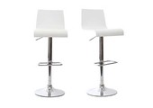 Taburete de bar NEWSURF de color blanco