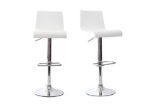 Taburete de bar NEWSURF de color blanco
