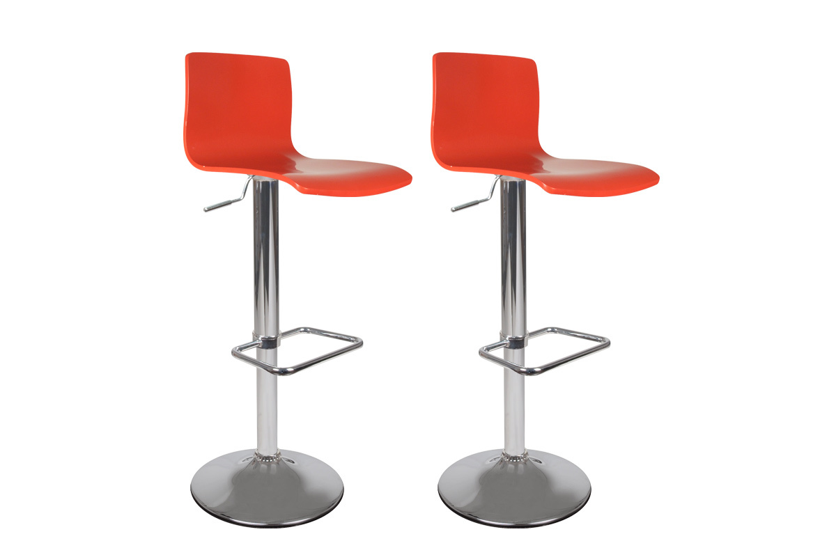 Taburete de bar NewSurf de color rojo