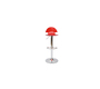 Taburete de bar ORION de metacrilato rojo transparente