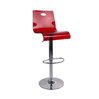 Taburete de bar SATURNO color rojo transparente image pub1