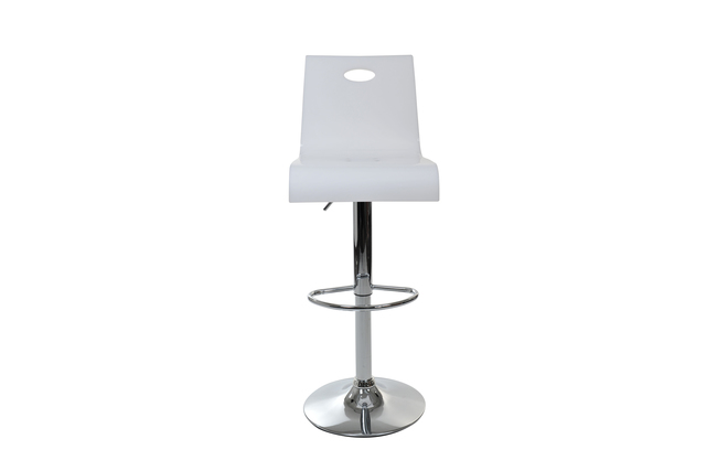 Taburete de bar SATURNO de metacrilato blanco