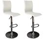 Taburete de bar surf alto color blanco (lote de 2)